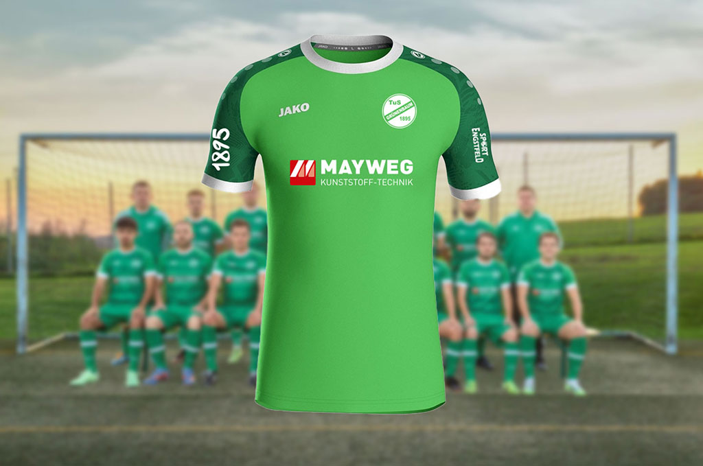 Ein Trikot für alle: Sponsoring des TuS Grünenbaum aus Halver
